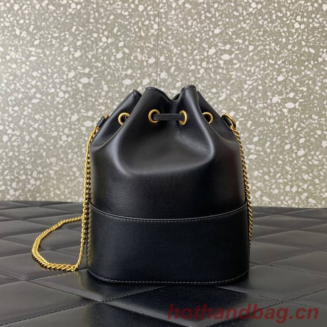 VALENTINO VLOGO SIGNATURE Lambskin Mini Bucket Bag FI16 black