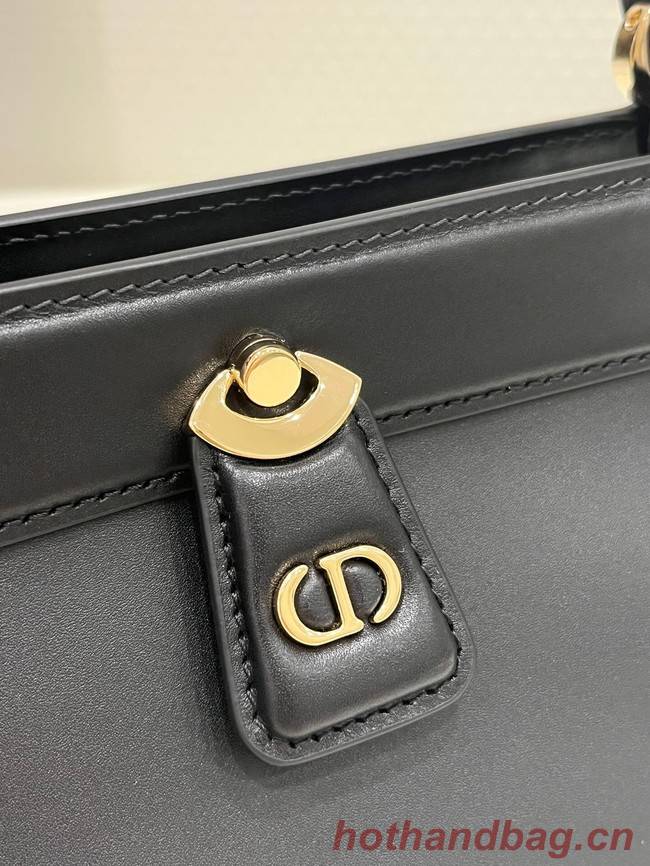 SMALL DIOR KEY BAG Black Box Calfskin M1844O