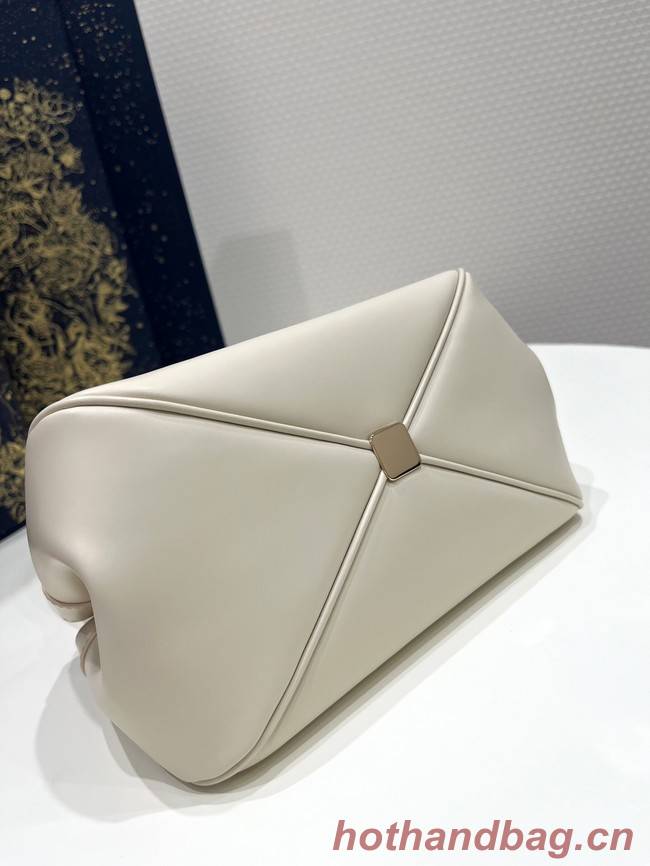 SMALL DIOR KEY BAG Dusty Ivory Box Calfskin M1844O