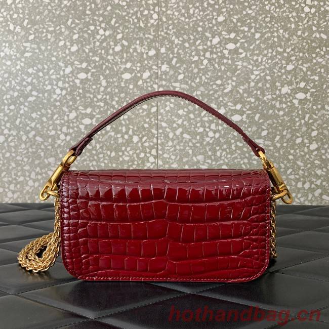 VALENTINO GARAVANI Loco Calf leather bag WA0K53 wine