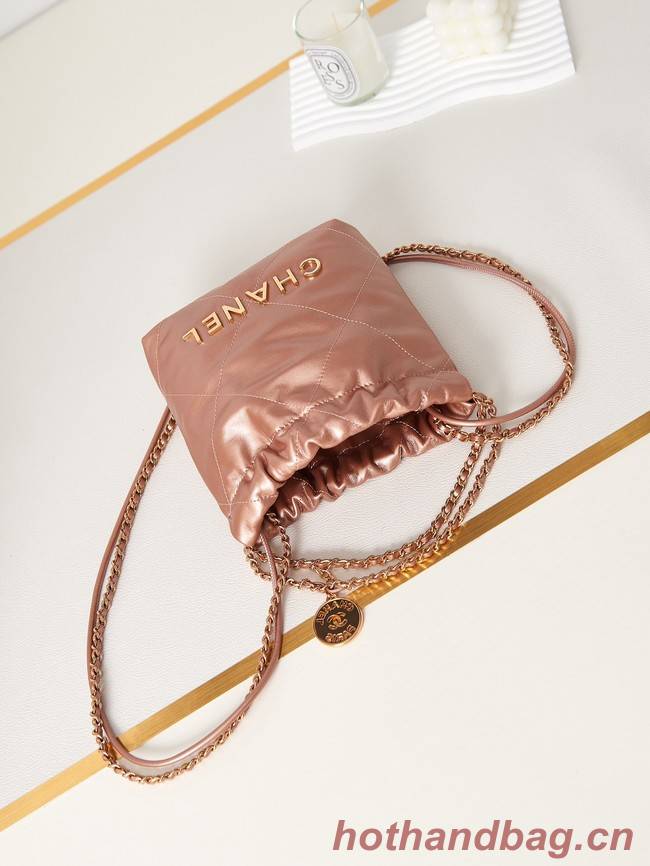 CHANEL 22 MINI HANDBAG AS3980 Copper