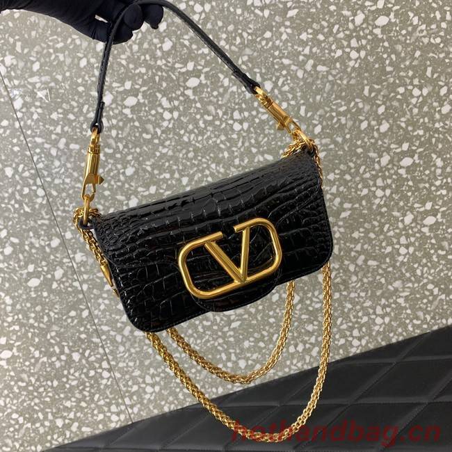 VALENTINO GARAVANI Loco Calf leather bag WA0K53 black