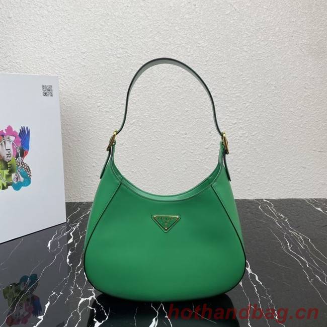 Prada Leather shoulder bag 1BC179 green