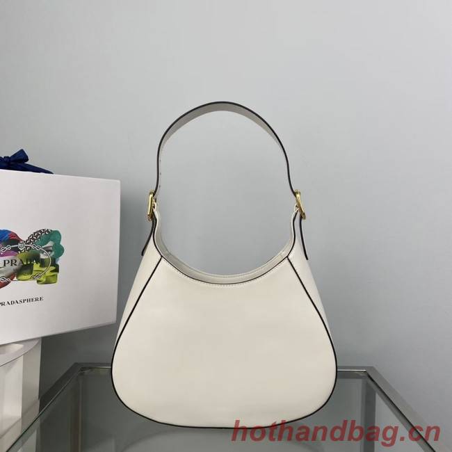 Prada Leather shoulder bag 1BC179 white