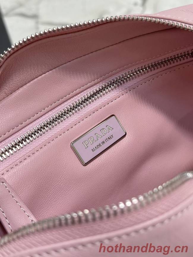 Prada Antique nappa leather multi-pocket top-handle bag 1BB099 pink