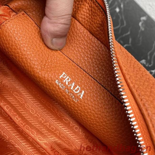 Prada Leather shoulder bag 1BH192 orange