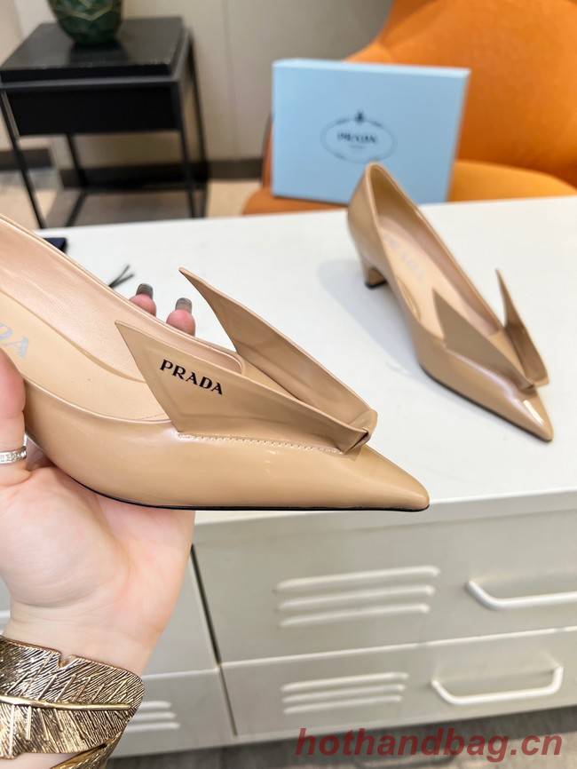 Prada leather slingbacks heel height 4.5CM 93379-3