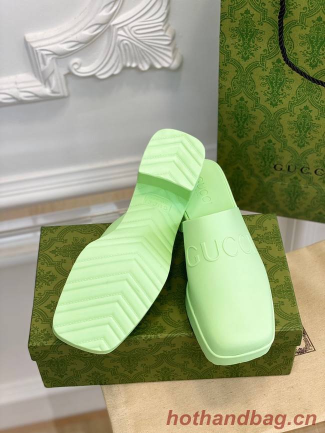 Gucci Womensleather slipper heel height 5.5CM 93401-3