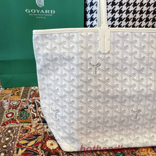 Goyard Calfskin Leather Tote Bag 20217 white