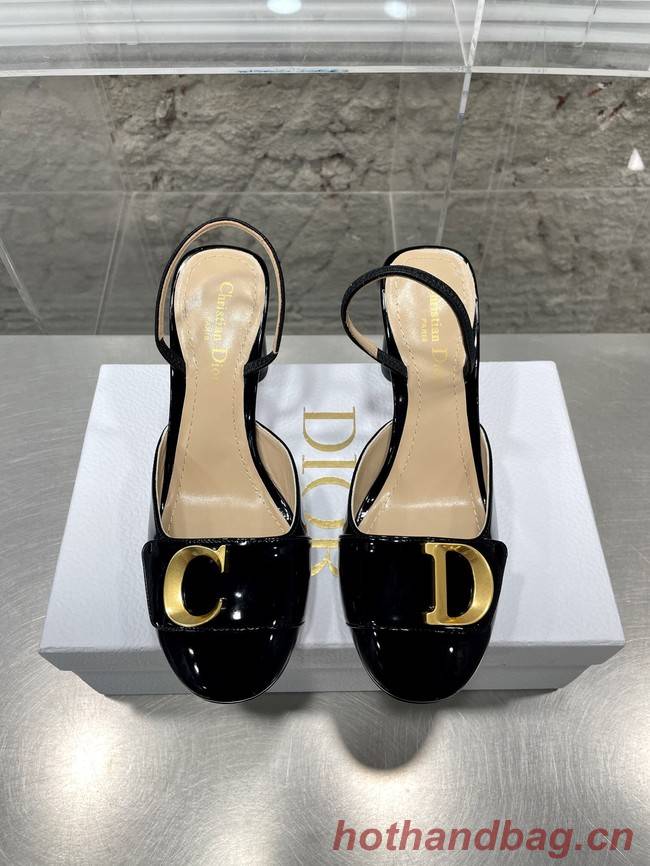 DIOR SLINGBACK PUMP Patent Calfskin 93425-2