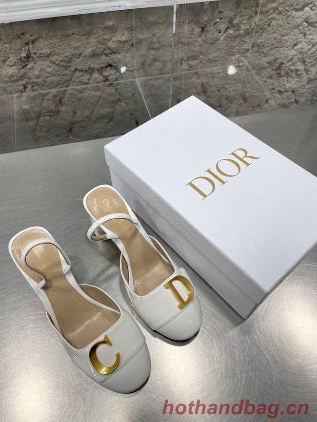 DIOR SLINGBACK PUMP Patent Calfskin 93425-4