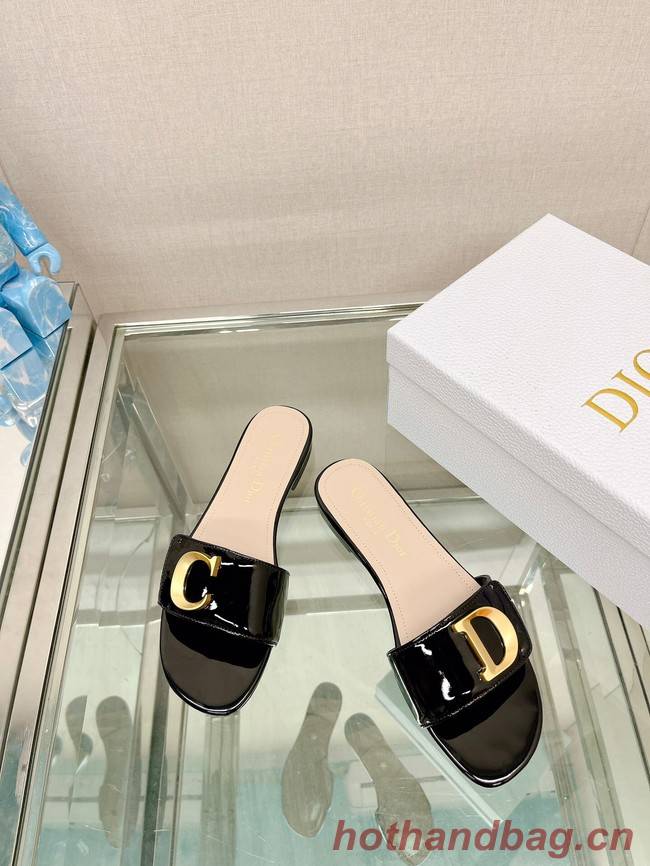 CEST DIOR SLIDE Patent Calfskin 93448-6