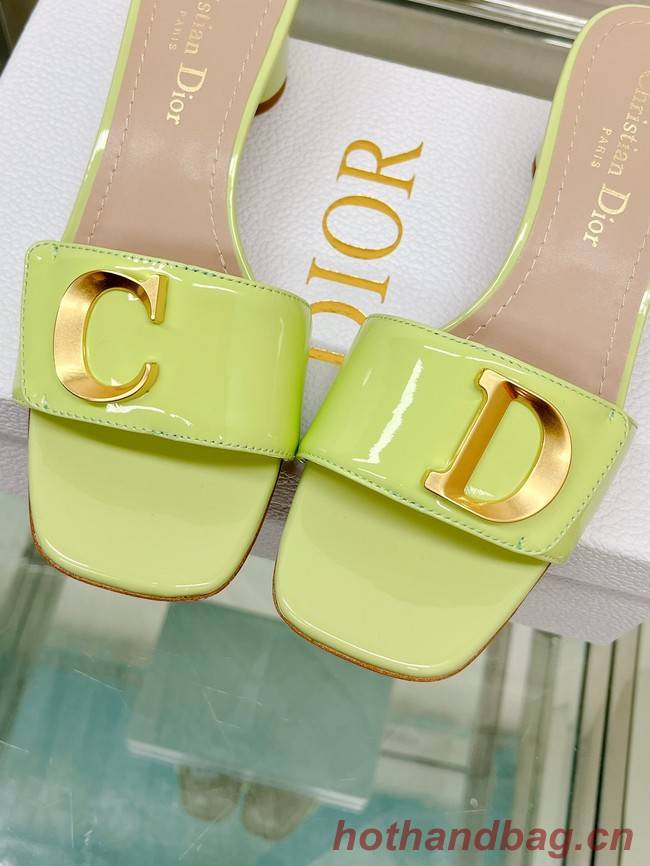 CEST DIOR HEELED SLIDE Patent Calfskin 93449-10