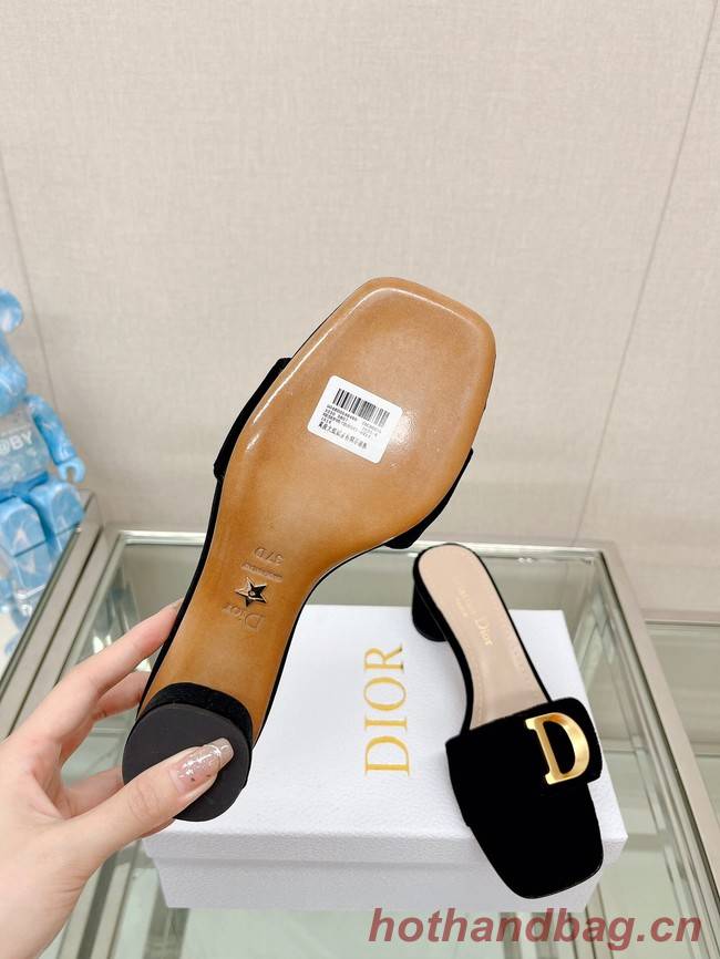 CEST DIOR HEELED SLIDE Velvet 93449-4