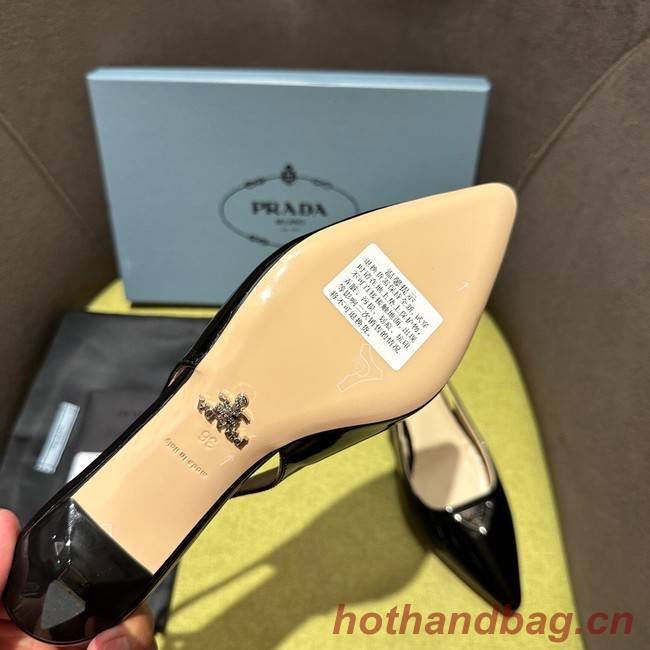 Prada Brushed leather slingback pumps 93512-1