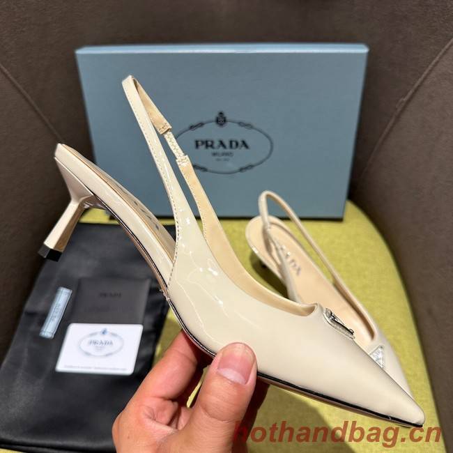 Prada Brushed leather slingback pumps 93512-2