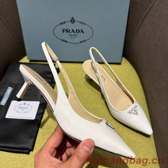 Prada Brushed leather slingback pumps 93512-3