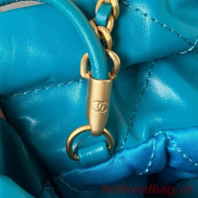 CHANEL 22 MINI HANDBAG AS3980 blue