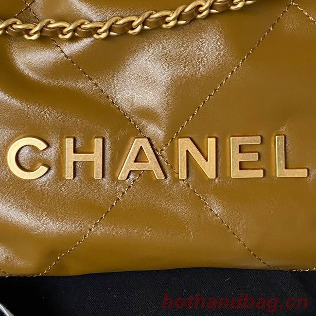 CHANEL 22 MINI HANDBAG AS3980 brown