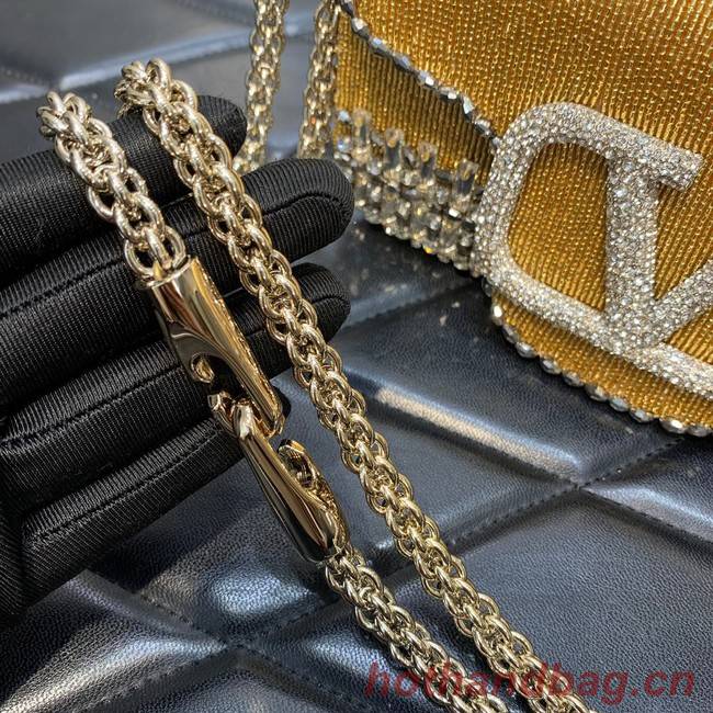 VALENTINO V-logo MINI LOCO bag beads WA0K53 gold