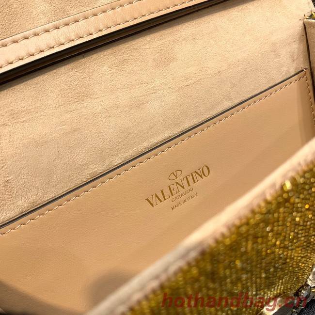 VALENTINO V-logo MINI LOCO bag beads WA0K53 gold