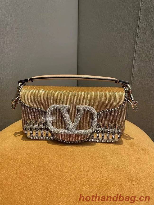 VALENTINO V-logo MINI LOCO bag beads WA0K53 gold