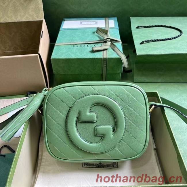 GUCCI BLONDIE SMALL SHOULDER BAG 742360 Green