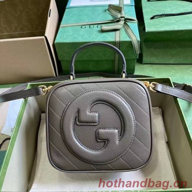 GUCCI BLONDIE TOP HANDLE BAG 744434 Brown 