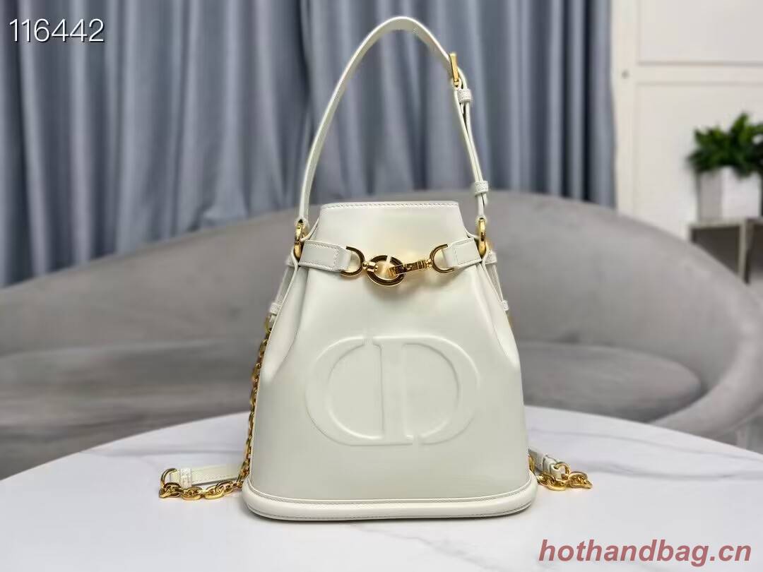 MEDIUM CEST DIOR BAG CD-Embossed Calfskin M2271UBHA Latte