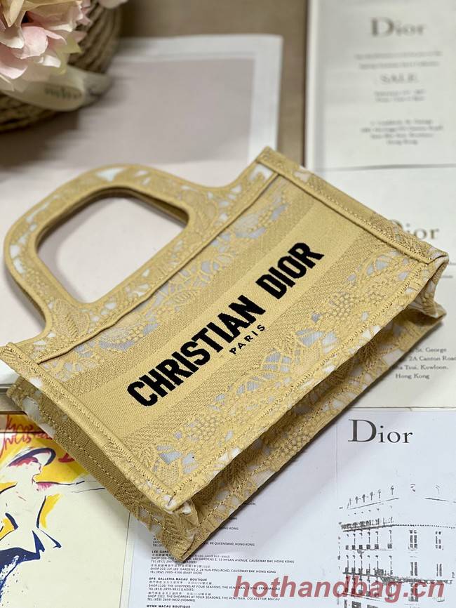 DIOR BOOK mini TOTE Embroidery C1783-3