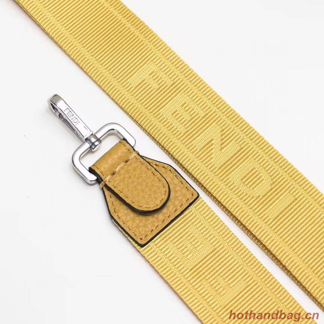 Fendi Peekaboo ISeeU XCross Small Original Leather Bag 2317 Yellow