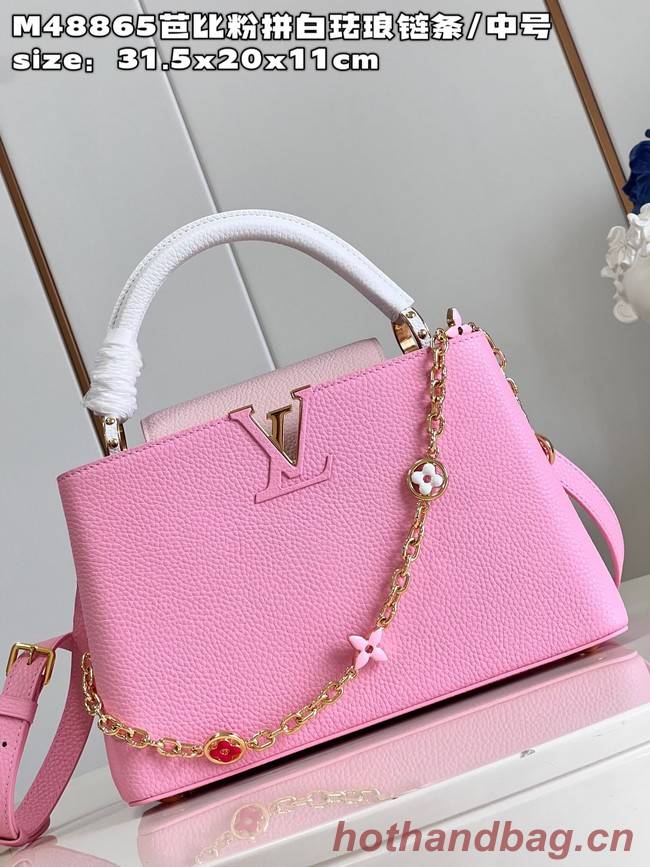 Louis Vuitton Capucines MM M20784 Rose Chamallow Pink