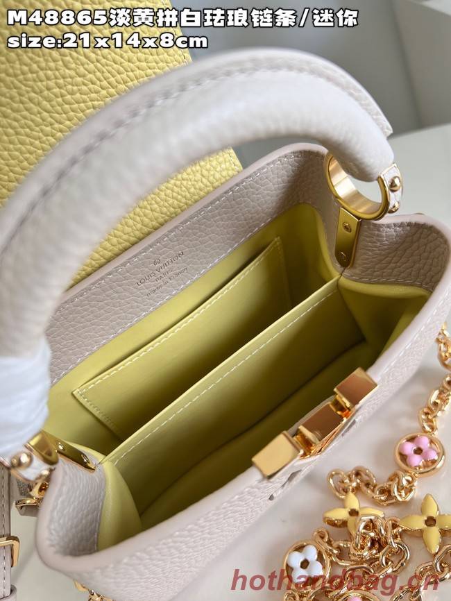 Louis Vuitton Capucines Mini M22375 light yellow