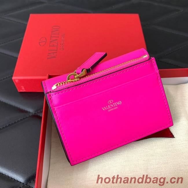 VALENTINO Calfskin Wallet 4138 rose