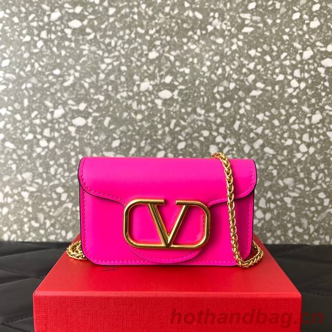 VALENTINO LOCO calf leather chain nano XLI16 rose