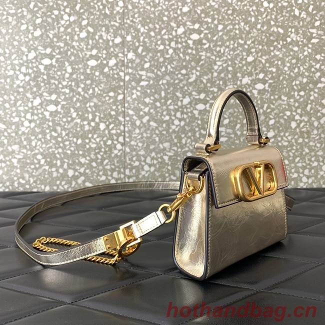 VALENTINO VSLING nano Calfskin Shoulder bag GW46R silver