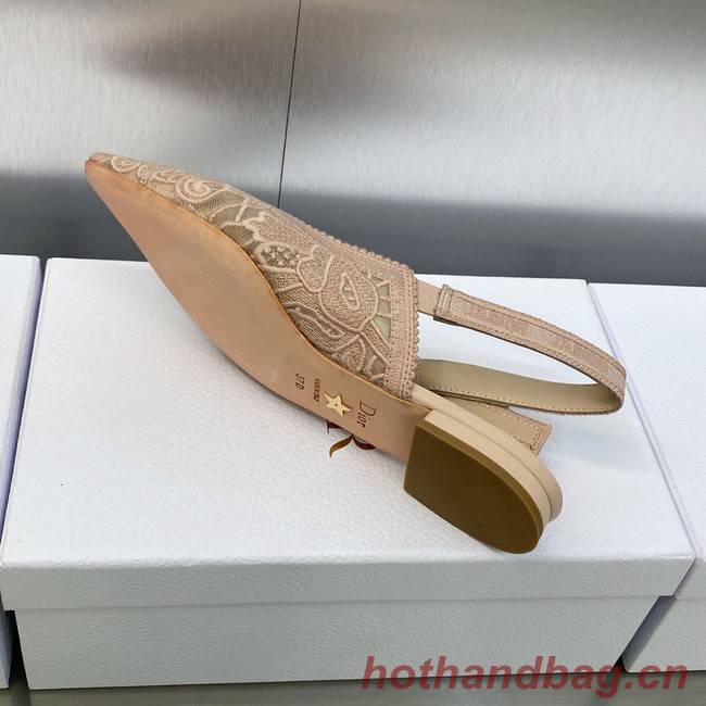 JADIOR SLINGBACK FLAT Embroidered Cotton 93528-2