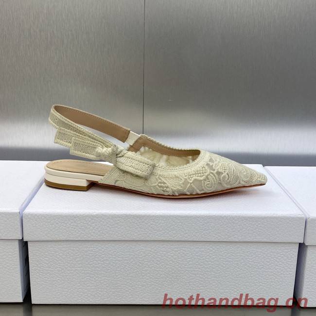 JADIOR SLINGBACK FLAT Embroidered Cotton 93528-4