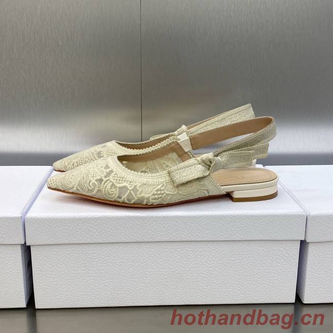 JADIOR SLINGBACK FLAT Embroidered Cotton 93528-4