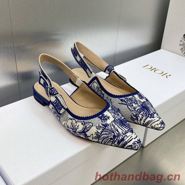 JADIOR SLINGBACK FLAT Embroidered Cotton 93532-2