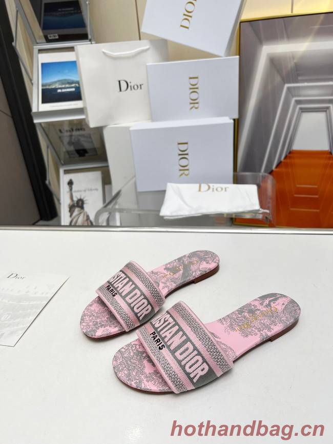 Dior DWAY SLIDE Embroidered Cotton 93552-4