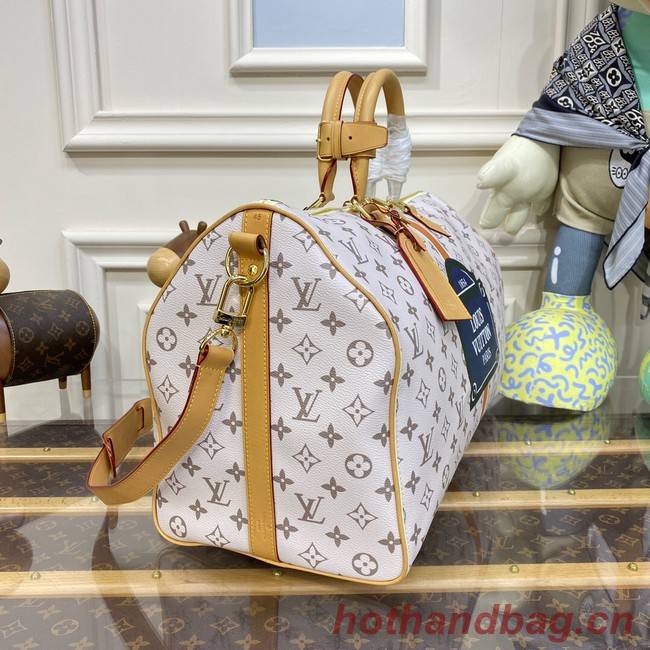 Louis Vuitton Keepall Bandouliere 50 M41416 white