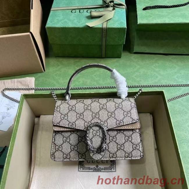 GUCCI DIONYSUS MINI TOP HANDLE BAG 752029 Beige