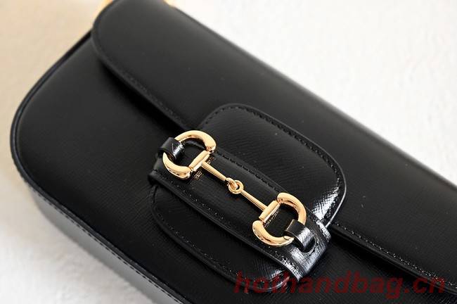 GUCCI HORSEBIT 1955 SMALL SHOULDER BAG 735178 black