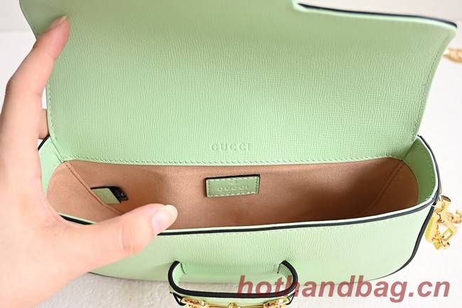 GUCCI HORSEBIT 1955 SMALL SHOULDER BAG 735178 light green