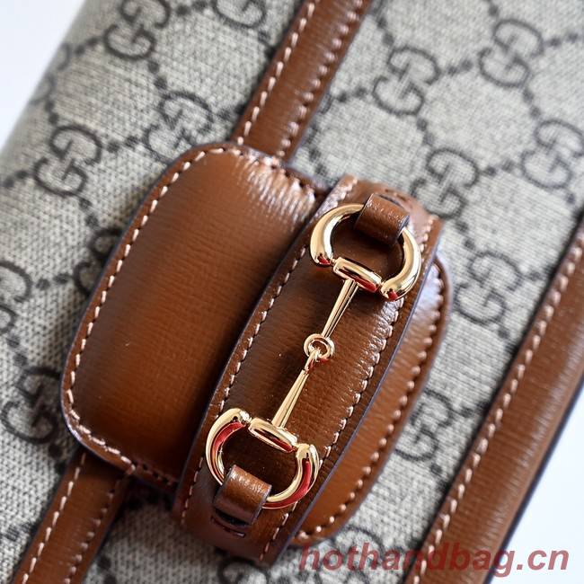 GUCCI HORSEBIT 1955 MINI BAG 752002 BROWN