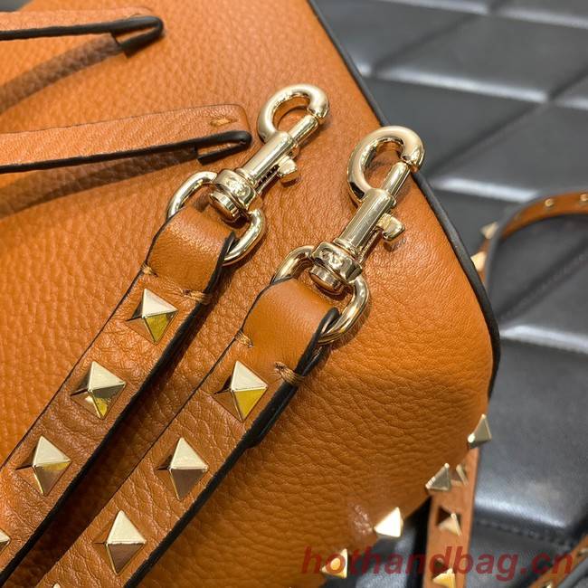 VALENTINO VLOGO SIGNATURE Lambskin nano Bucket Bag 0319 brown