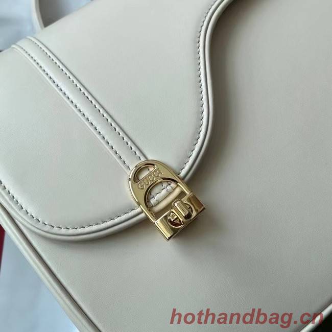 GUCCI EQUESTRIAN INSPIRED SHOULDER BAG 740988 Off white