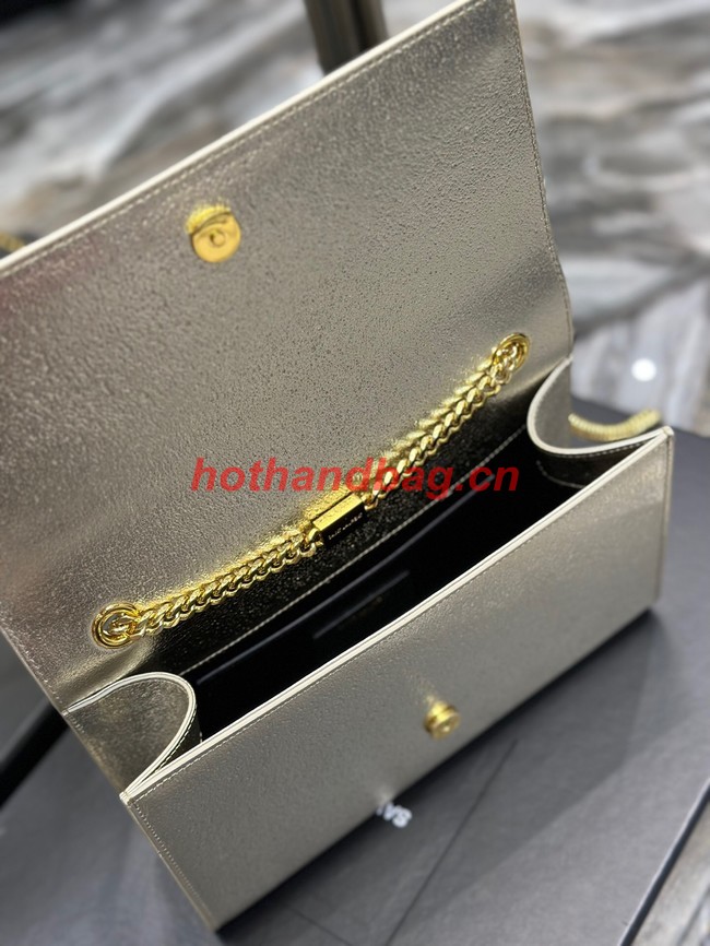 SAINT LAURENT KATE CHAIN WALLET 742833 Light gold