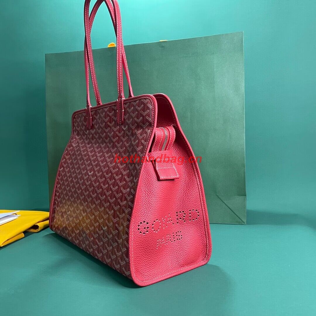 Goyard Hardy 2 Original Calfskin Leather Pet Bag 20299 Red